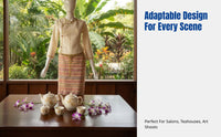 Dai Costume, Thai-Inspired Workwear, Xishuangbanna Tea Dress, Elegant Photo Uniform