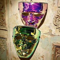 Disco Ball Mask Reflective Party Accessory Halloween
