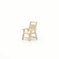 Dollhouse Armchair Adult Collectible Yellow Miniature Armchair