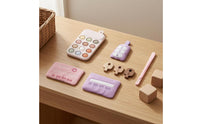 Pretend Play Purse Set Stitched Construction Kids Purse Playset Realistic Design Children's Handbag Set