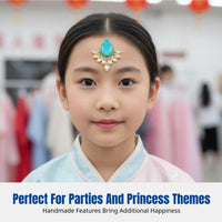 Face Crystal Sticker, Princess Crystal Forehead, Kids Party Makeup Accessory
