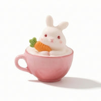 Pendant with Teacup Cute Bunny Pendant Kawaii for Teens
