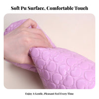 Washable PU Leather Nail Pillow Easy to Clean Nail Art Hand Pillow Soft & Comfortable for Manicurists, Beauty School Students, Spas, Travel