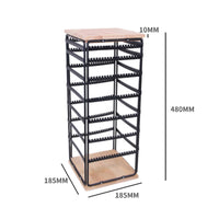 Rotating Display Rack Glasses Display Stand 7 Tier Rotating Rack Easy to Assemble Space Saving