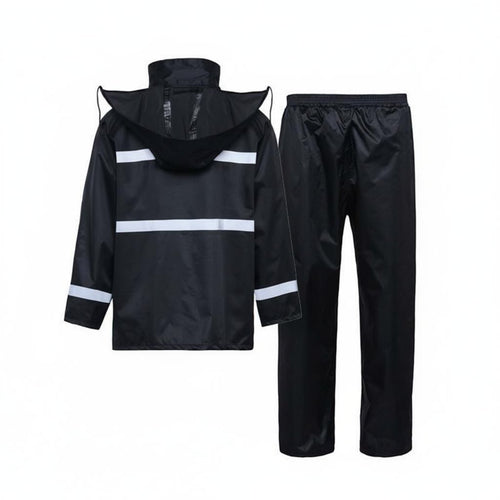 Reflective Rain Suit Windproof High Visibility Rain Jacket and Pants Breathable