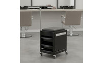 Salon Trolley Stool Easy to Clean Hairdresser Trolley Stool Versatile Beauty Cart Seat for Stylists, Hairdressers