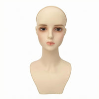 Hairpiece Display Mannequin Head Neck and Torso Hairpiece Mannequin Bust Realistic