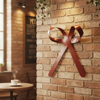 Metal Bow Clip Shiny Finish Metal Ribbon Bow Decoration Lightweight