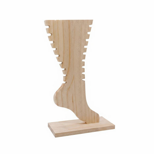 Chain Display Stand Wooden Accessory Storage Detachable Base for Vanity