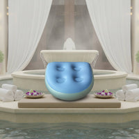 Inflatable Spa Booster Seat Water or Air Fillable Waterproof Bath Pillow for Adults, Bathtub