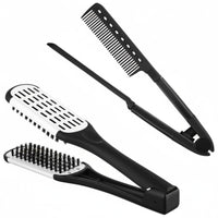2 Pieces Detangling Boar Bristle Hair Brush Hollow Vented Design Double Sided Bristle Brush Protects Hands From Heat for Women, Salon, Home