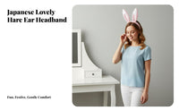 Soft Hare Ears Headband Japanese Design Soft Hare Ear Headband Furry Hare Ear Hairband Cute Design for Parties