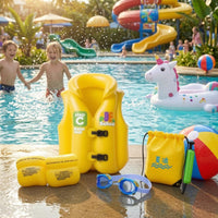 Child Flotation Vest Thickened Training Swim Vest High Collar for Children