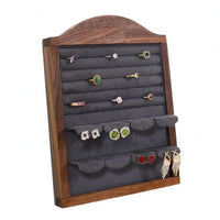 Arched Jewelry Rack Rectangular Frame Padded Jewelry Display Rack Elegant Design