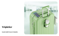 Trolley Suitcase USB Charging Port Suitcase Lightweight for Vacationers