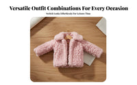 30cm Doll Winter Coat Fashionable Design Soft Doll Coat Soft Texture Toy Accessory for Girls, Kids, Display, Dollhouse Play