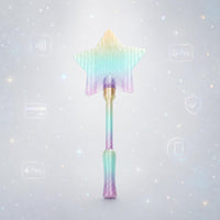Star Spell-Casting Rod Lightweight Star Rod Glittery for Children