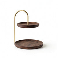 Jewelry Organizer Stand with Tray Minimalist Desktop Organizer Sturdy for Vanity