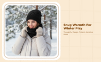 Thick Knit Winter Hat & Fleece-Lined Neck Gaiter, Unisex