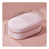Velvet Jewelry Organizer Compact Design Jewelry Box Multi-Compartment for Women