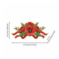 Remembrance Brooch Veterans Day Fashion Accessory Secure Safety Clasp