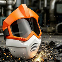 Full-Face Metal-Fusion Mask Vented Panoramic Metal-Fusion Helmet Shock Resistant
