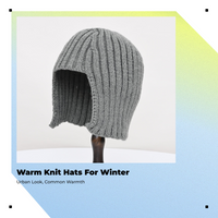 Knit Hat, Warm Winter, Soft Modern Style for Women