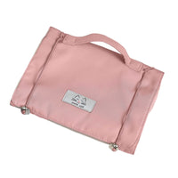 Makeup Bag with Brush Holders Portable Cosmetic Bag Easy to Clean for Commuting