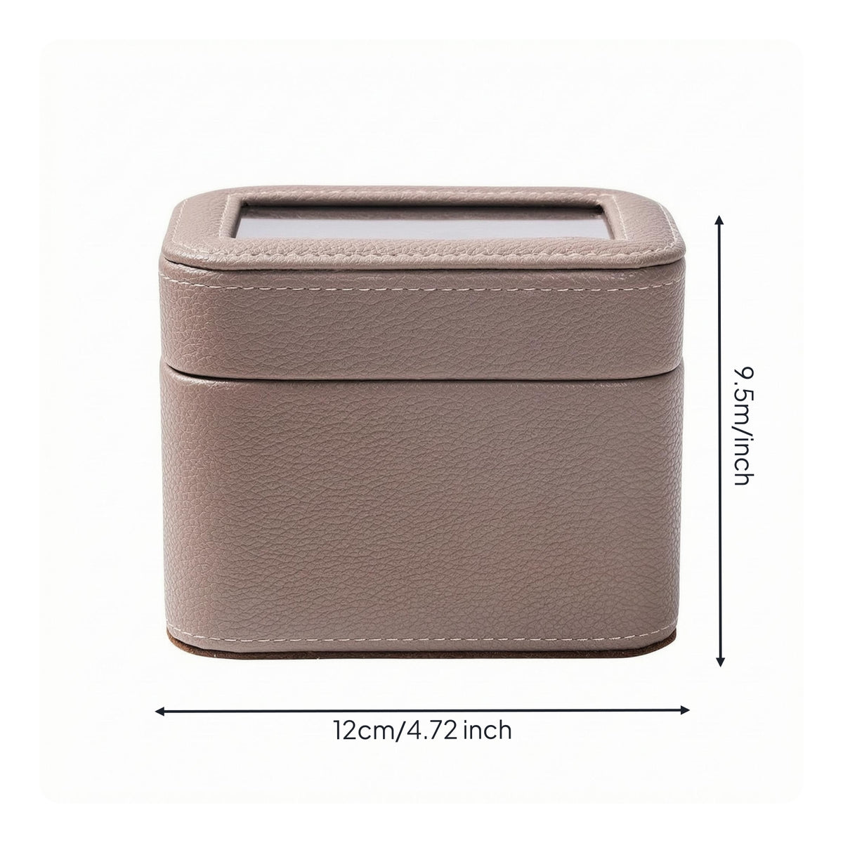 Watch Storage Box Stitched Watch Organizer Box Compact