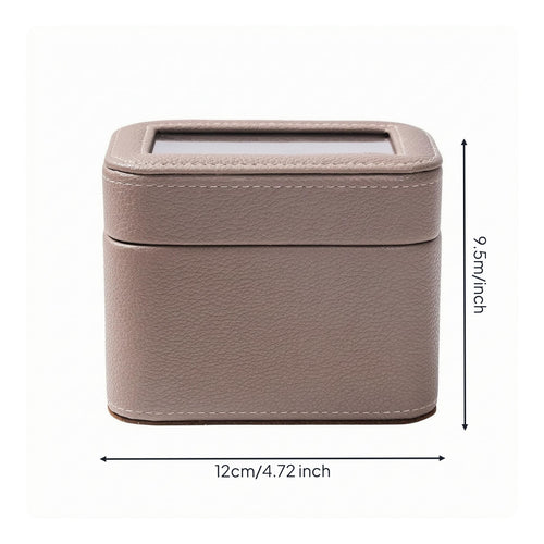 Watch Storage Box Stitched Watch Organizer Box Compact