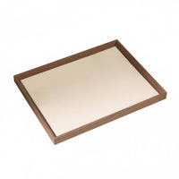 Walnut Display Tray Minimalist Design Wooden Jewelry Tray Sturdy and Stable Household Storage for Retail Store, Boutique, Dressing Table