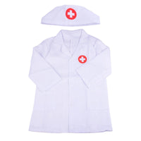 Children's Doctor Costume Knee Length Doctor Coat Costume Notched Lapel