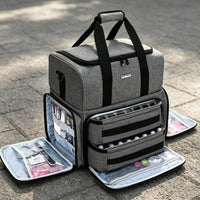 Manicure Storage Case Soft Padded Interior Nail Polish Organizer Bag for Salon
