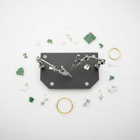 Soldering Holder Heavy Base Helping Hand Stand Lens Support Third Hand Soldering Stand for Electronics Repairers, Bench