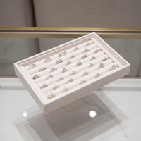 Band Display Stand Scratch Resistant Velvet Band Tray for Vanity Table