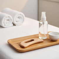 Wooden Gua Sha Tool Promotes Moon-Like Form Drainage Wood Gua Sha Board for Beauty Salon, Spa