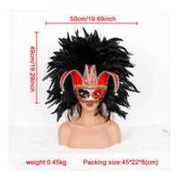 Feather Masquerade Mask Feathered Masquerade Headpiece Retro Design