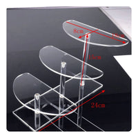 Acrylic Display Riser Versatile Use Clear Plastic Display Shelf for Retail Shop