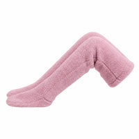 Soft Sleep Socks Fuzzy Socks with Drawstring Fleece Leg Warmers Adjustable for Lounging