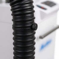 Floor Standing Hair Steamer Drain Reservoir Hooded Hair Steamer Salon Equipment 500 W Rolling Wheels
