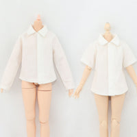 Doll Blouse Button Front Miniature Collared Shirt Soft Cloth