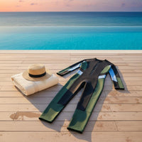 Women's Long Sleeve Wetsuit Quick-Dry Full Full-Coverage Bathe Shirt Long Sleeve Single Piece Sun Protection Single Piece Front