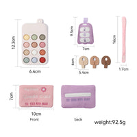 Pretend Play Purse Set Stitched Construction Kids Purse Playset Realistic Design Children's Handbag Set