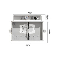 Multi-Functional Mobile Baby Changing Station Silent Casters Adjustable Height Changing Table Formaldehyde-Safe for Newborns, Infants