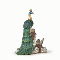 Peacock Wine Rack Decorative Peacock Wine Holder Artistic for Home Bar