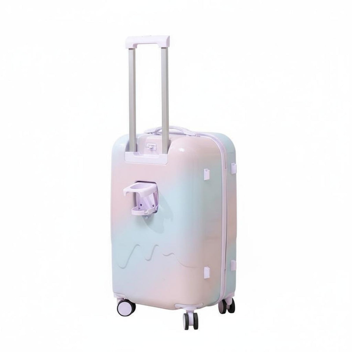 Large Capacity 20 Inch Carry-on Luggage Lightweight Gradient Rolling Suitcase Sturdy ABS+PC Material for Women, Vacation, Airport, Airports