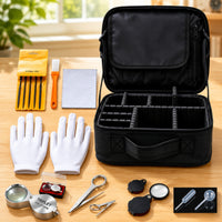 Carrying Case with Foam Dividers Adjustable Jewelry Testing Kit Comprehensive