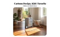 Front Accessibleing Compartment Sit-on Trolley for Children Large Capacity Wheeled Baggage Quiet Wheels Travel Container Built-in Combination Lock for Parents, Families, Toddlers, Vacation, Airport, Train Station