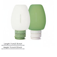 2 Pieces Silicone Travel Bottle Squeezable Travel Shampoo Bottle Leak Proof