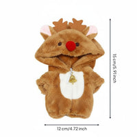 10cm Doll Outfit Fashionably Designed Soft Doll Jumpsuit Zipper Closure